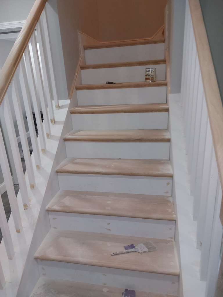 Staircase before painting by WR Pro Painters